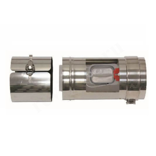 Удлинитель дымохода Vaillant DN80/125 x  L0,25м, (для конденс.котла), с ревизионным отверстием