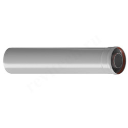 Удлинитель дымохода WAAG DN80/125 x  L0,5м