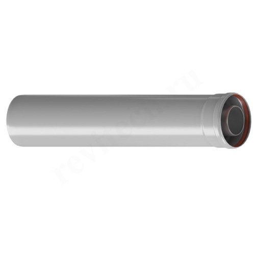 Удлинитель дымохода WAAG DN80/125 x  L0,5м