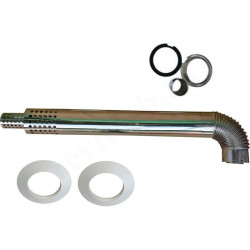 Дымоход в сборе Ferroli DN80/125 x L1м