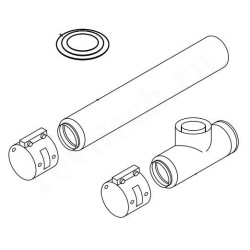 Дымоход в сборе Protherm DN80/125 x L1м