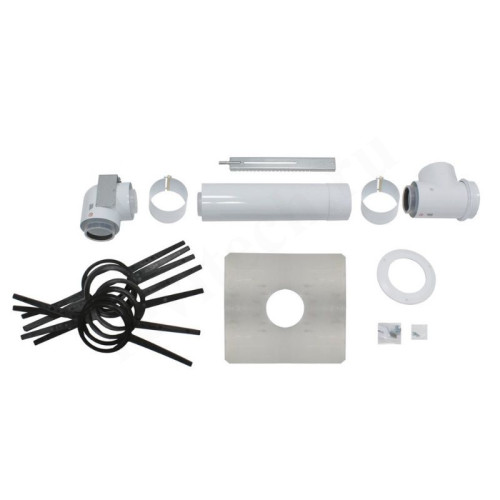 Дымоход в сборе Vaillant DN80/125 x  L0,5м, (для конденс.котла)