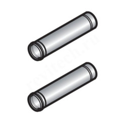 Удлинитель дымохода De Dietrich DN100 x  L0,5м, (для конденс.котла)