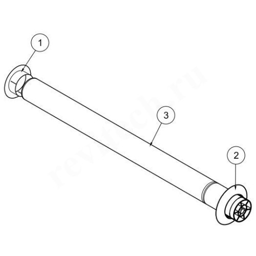 Труба с наконечником Protherm DN80 x L0,9м