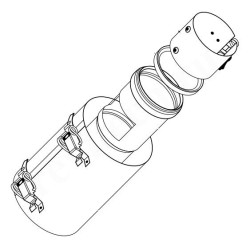 Удлинитель дымохода Protherm DN60/100 x L0,15м с ревизионным отверстием