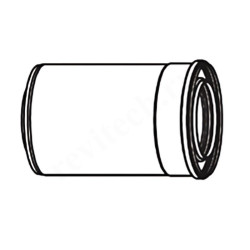 Удлинитель дымохода ELCO DN100/150 x  L0,5м, (для конденс.котла)