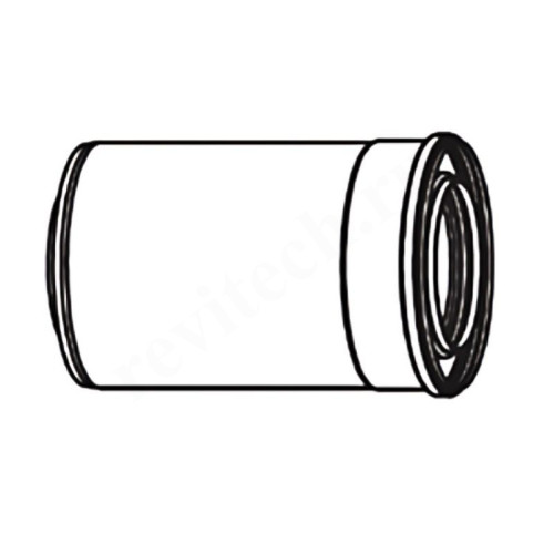 Удлинитель дымохода ELCO DN100/150 x  L0,5м, (для конденс.котла)