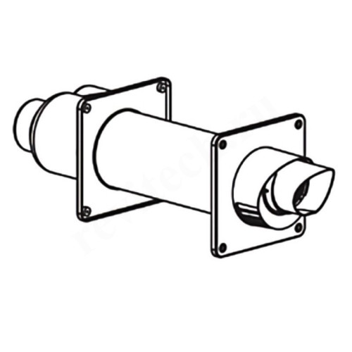 Труба с наконечником ELCO DN100/150 x  L0,8м, (для конденс.котла)