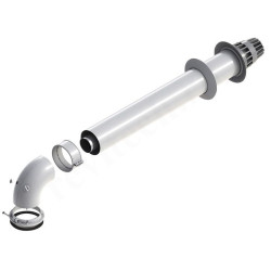 Дымоход в сборе Protherm DN60/100 x  L0,75м, с ревизионным отверстием