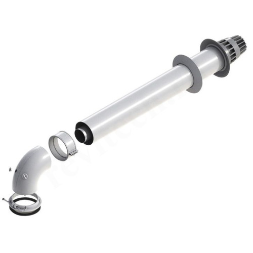 Дымоход в сборе Protherm DN60/100 x  L0,75м, с ревизионным отверстием