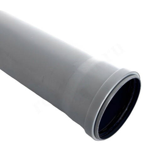 Труба канализационная RTP DN110 x 2,7 PN0,5L0,25м, PP-H, серая