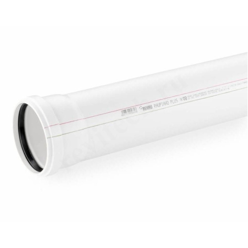 Труба канализационная Rehau RAUPIANO Plus DN50 x 1,8 PN1L0,15м, PP-RAU, белая, шумопоглощающая