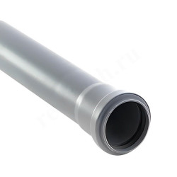 Труба канализационная RTP DN50 x 1,8 PN0,5L1,5м, PP-H, серая