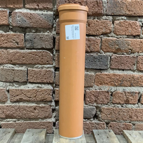 Труба канализационная Хемкор DN110 x 3,2 PN1 L0,56м PVC-U, оранжевая