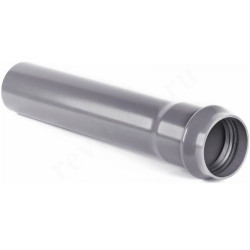 Труба канализационная Хемкор SDR 41 DN160 x 4,0 PN6,3L3,14м, PVC-U, серая