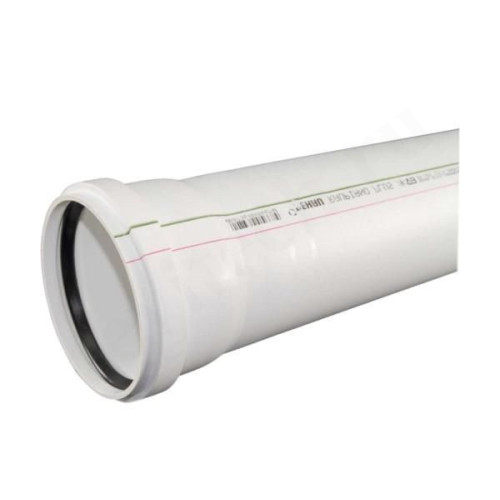 Труба канализационная Rehau RAUPIANO Plus DN110 x 2,7 PN1L0,25м, PP-RAU, белая, шумопоглощающая