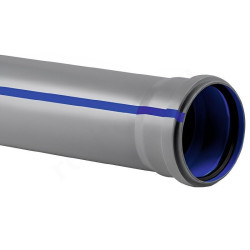 Труба канализационная RTP Байкал Standart DN110 x 2,7 PN0,5L0,5м, PP-H, серая