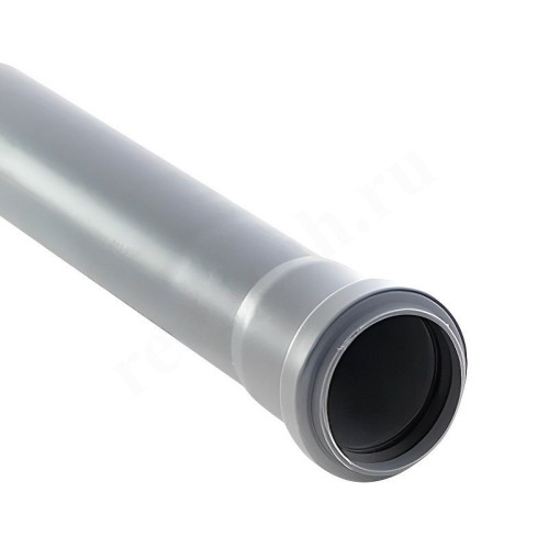 Труба канализационная RTP DN50 x 1,8 PN0,5L0,5м, PP-H, серая