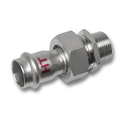 Американка 15-3/4", Sanha NiroSan Industry, 18333GMVA, пресс-резьба, нар., сталь нержавеющая