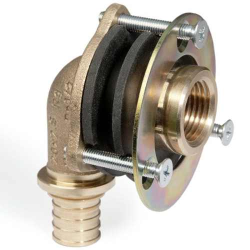 Водорозетка 16-1/2", Rehau, надв.гильза-резьба, вн., бронза