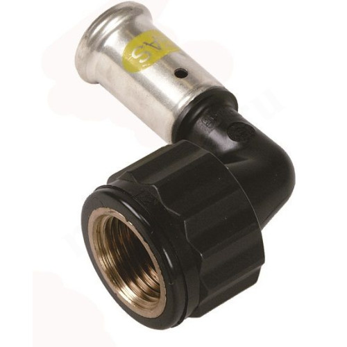 Угольник 90° 20-1/2", Henco PKG, 6, пресс-резьба, вн., PVDF, газ