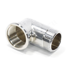 Угольник 90° 1"-1", General Fittings 2700 F8, резьба-резьба, вн.- нар., латунь (хром)