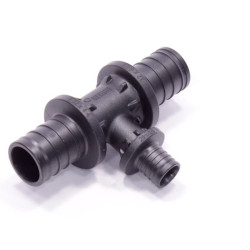 Тройник 32-20-32, Rehau RAUTITAN, PX, надв.гильза-надв.гильза, полифениленсульфон