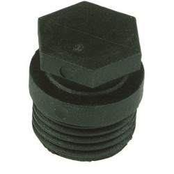 Заглушка 1/2", Henco, резьба, нар., поливинилденфторид