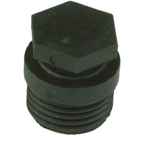 Заглушка 1/2", Henco, резьба, нар., поливинилденфторид