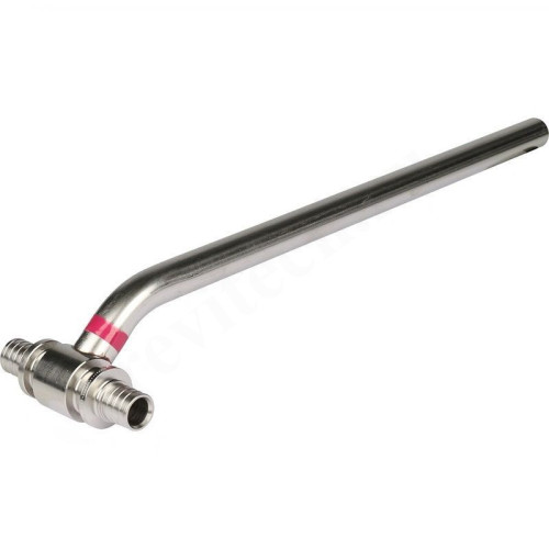 Трубка Т-образная 16-15-16, Rehau RAUTITAN, надв.гильза-труба, сталь нержавеющая, L250