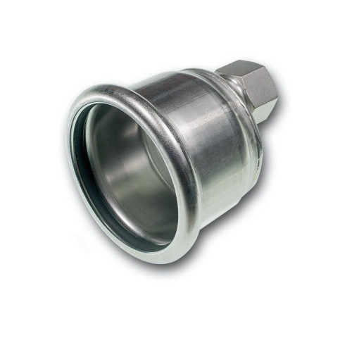 Заглушка 76.1-3/4", Sanha NiroSan, 9301E, пресс-резьба, вн., сталь нержавеющая