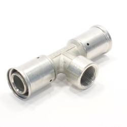 Тройник 32-3/4"-32, Henco P, 13, пресс-резьба, вн., латунь