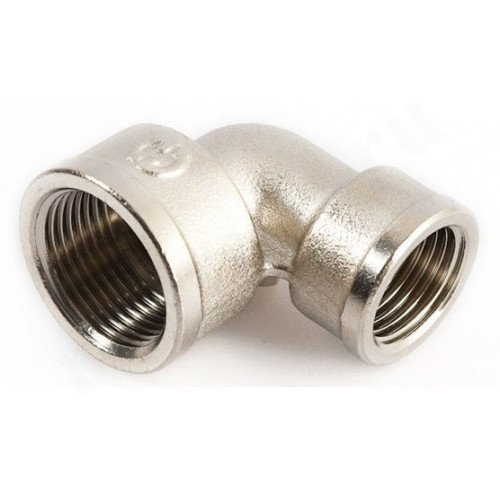 Угольник 90° 3/4"-1/2", General Fittings 2700 29, резьба-резьба, вн., латунь (никель)