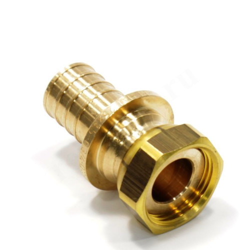 Переходник 25-3/4", Rehau RAUTITAN RX+, надв.гильза-резьба, вн., бронза, с накид.гайкой
