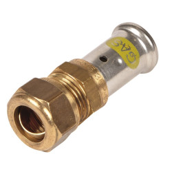 Переходник 20-22, Henco PG, 30, обжим-пресс, латунь, газ