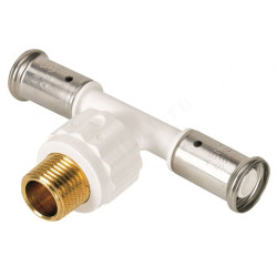 Тройник 32-3/4"-32, Henco PKW, 14, пресс-резьба, нар., PVDF