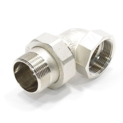 Американка угловая 90° 1 1/2"-1 1/2", General Fittings 2700 I4, резьба-резьба, вн.- нар., латунь (ни