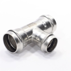 Тройник 35-28-35, WAAG Heavy Inox, пресс-пресс, сталь нержавеющая