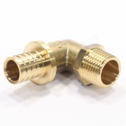 Угольник 90 20-1/2", WAAG Axial, надв.гильза-резьба, нар., латунь