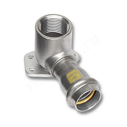 Водорозетка 18-1/2", Sanha NiroSan Gas, 17472G, пресс-резьба, вн., сталь нержавеющая