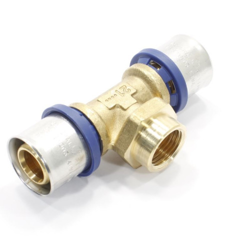 Тройник 26-1/2"-26, General Fittings 5S00, 12, пресс-резьба, вн., латунь