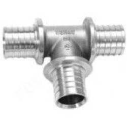 Тройник 20-17-17, Rehau RAUTHERM, надв.гильза-надв.гильза, латунь (цинк)