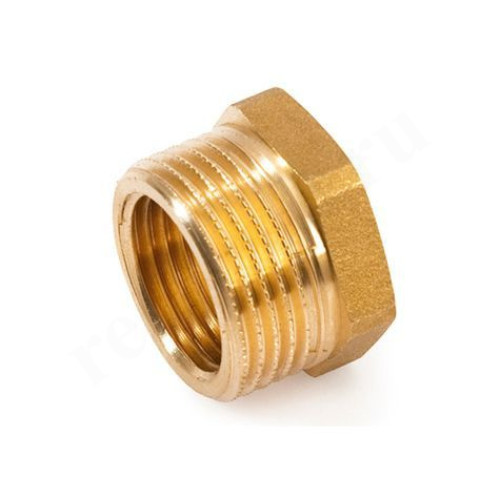 Футорка 2"-1 1/2", General Fittings 2600 44, резьба-резьба, нар.-вн., латунь