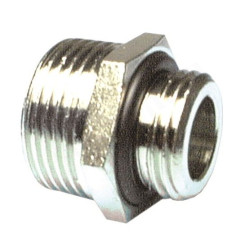 Ниппель 3/4"-1/2", Henco, резьба-резьба, нар., латунь евроконус