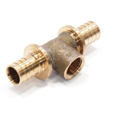 Тройник 25-1/2"-25, Rehau RAUTITAN, RX+, надв.гильза-резьба, вн., бронза