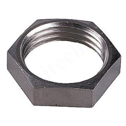 Контргайка 1/4", General Fittings 2600 70, резьба, вн., латунь (никель)