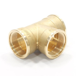 Тройник 1 1/4"-1 1/4"-1 1/4", General Fittings 2700 14, резьба-резьба, вн., латунь