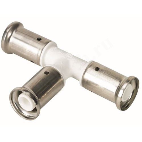 Тройник 26-32-26, Henco PKW, 12, пресс-пресс, PVDF