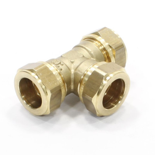 Тройник 18-18-18, General Fittings 1N00, 10, обжим-обжим, латунь