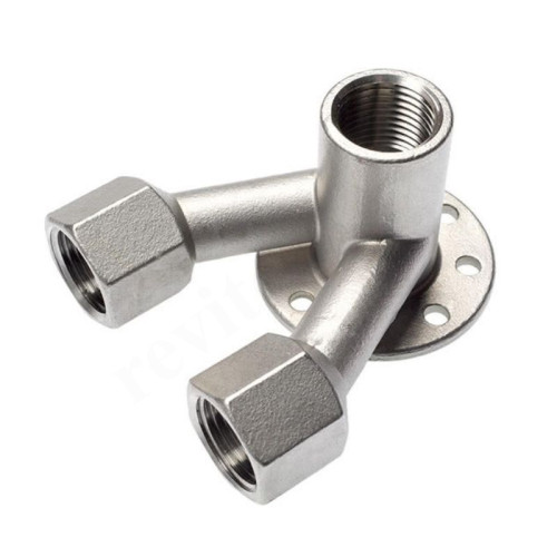 Водорозетка 1/2"-1/2"-1/2", Sanha NiroSan 9478IGZ, резьба-резьба, вн., сталь нержавеющая